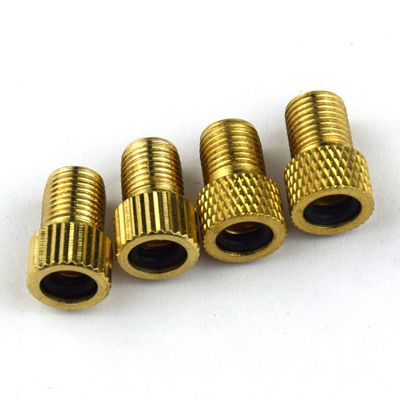 Bicycle Valve Adapter, French to American, French Mouth to Beautiful Mouth, Mountain Bike Valve Adapter, Mesh Copper