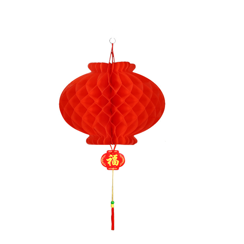 Manufacturer Wholesale Small Red Lanterns Hanging Decorations Celebration Small Lanterns Opening Decorations New Year Paper Lanterns Spring Festival String Lanterns