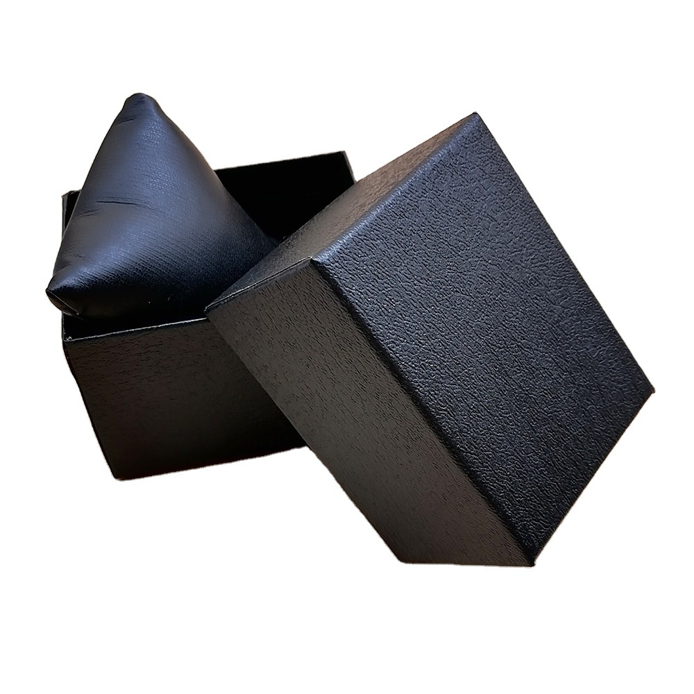 Thickened watch box packaging wholesale heaven and earth cover litchi grain watch gift box jewelry box universal logo