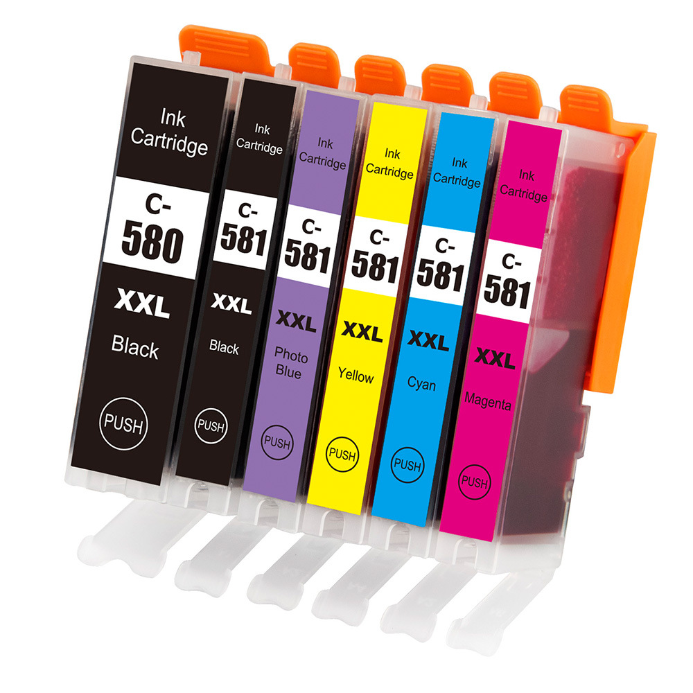Zhongrun color compatible Canon inkjet ink PGI580 printer cartridge CLI581 for Canon