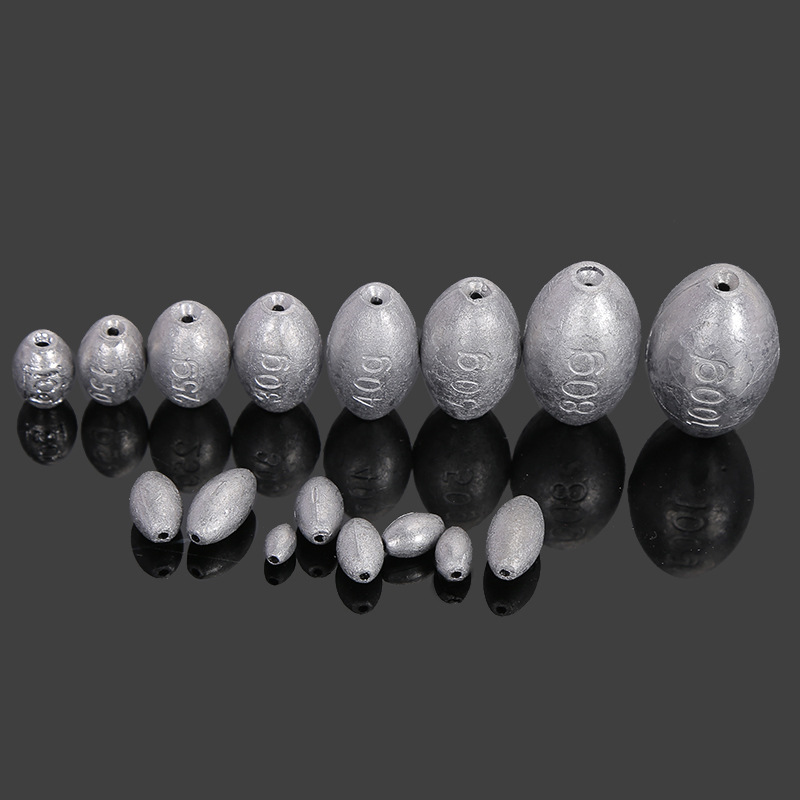 Factory wholesale olive lead pendant heart fishing pendant does not hurt the line scale hollow lead pendant freshwater sea fishing dimple bite lead