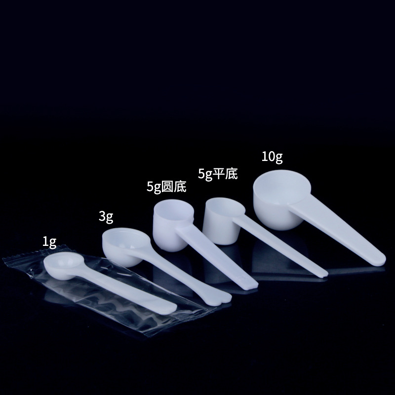 Оптовая 1 2 3 5 10 15г мл ложка, одноразовая ложка, плоская мерная ложка, пластиковая количественная ложка