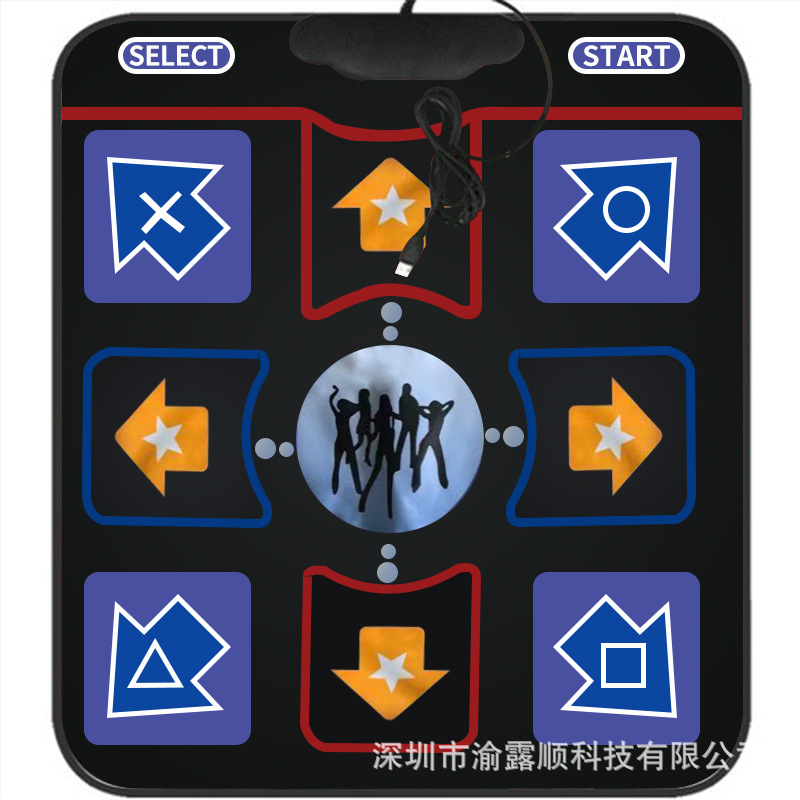 Cross-border English dancing blanket USB computer single 11-key middle dancing blanket home game dancing machine manufacturer
