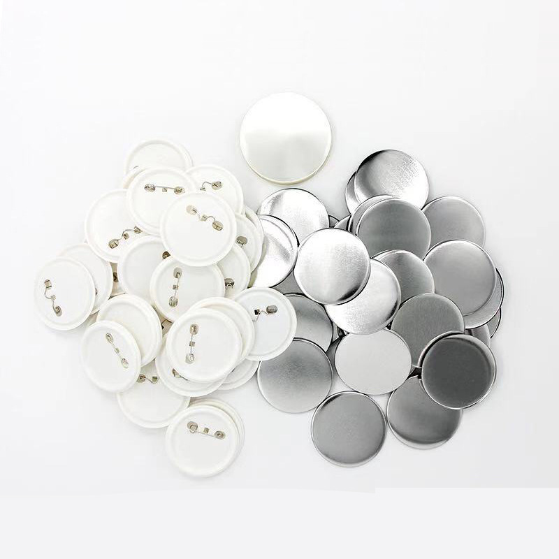 Factory direct supply DIY tinplate blank badge material 58mm badge consumables Dutch needle material