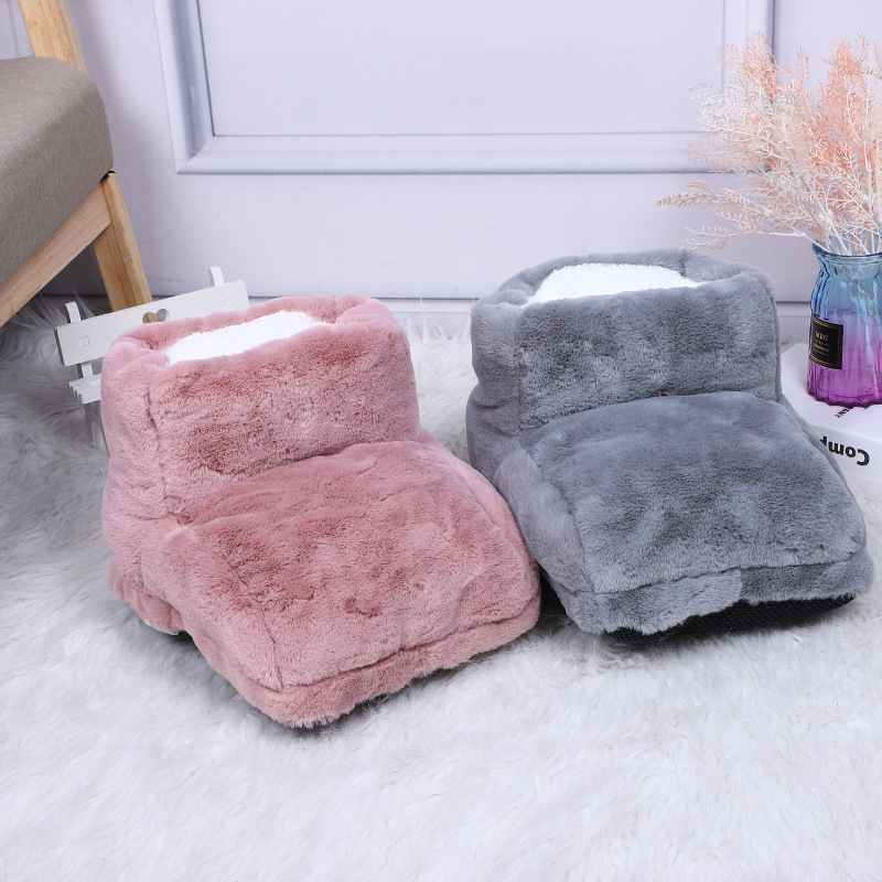 High-top foot warmers usb electric shoes electric warmers office dormitory artifact bed sleeping charging hot water bag set