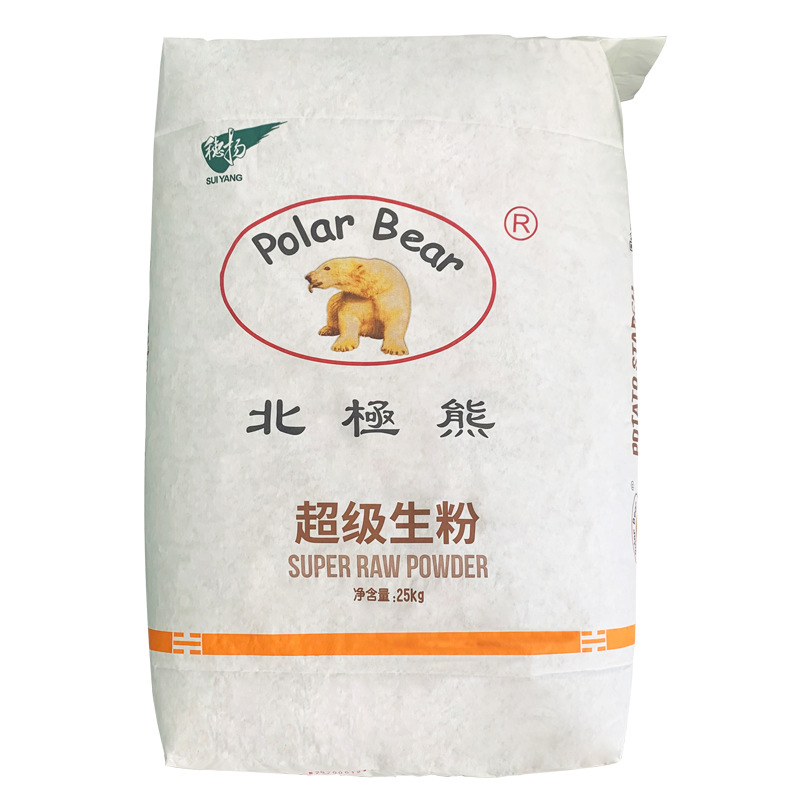 Suiyang Food Polar Bear Potato Starch 25kg Starch Thickening Tender Meat Starch Quick-Frozen Meatball Starch