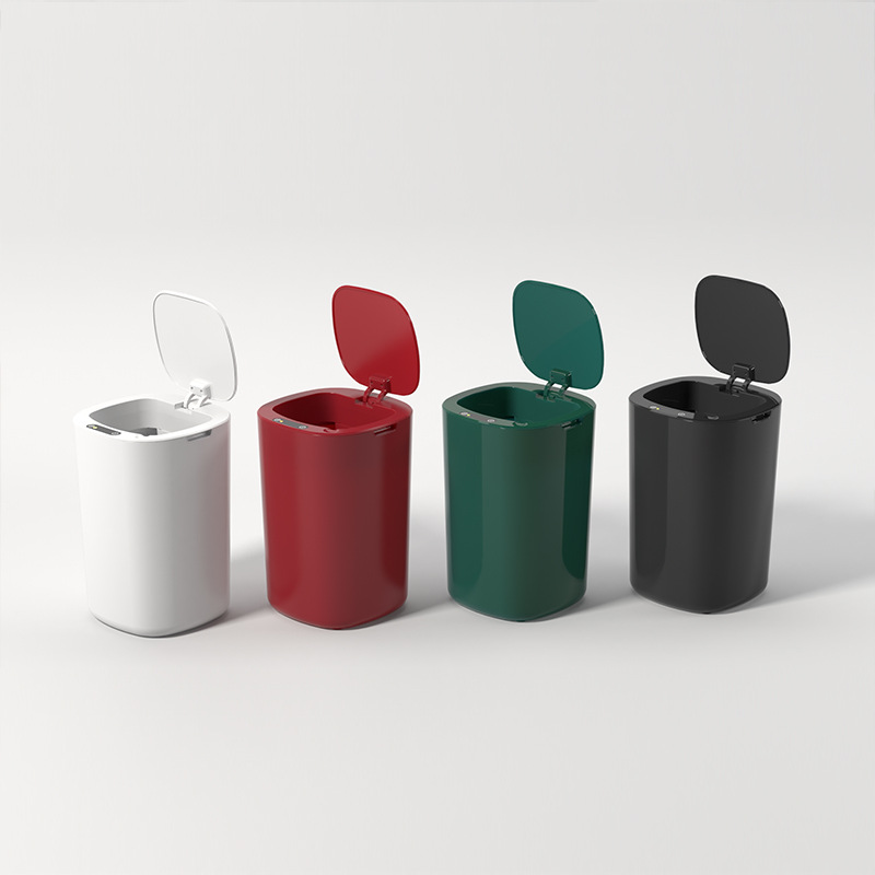 Smart Trash Can with Lid Sensor Type Household Classification Living Room Kitchen Toilet Bathroom Creative Automatic Electric