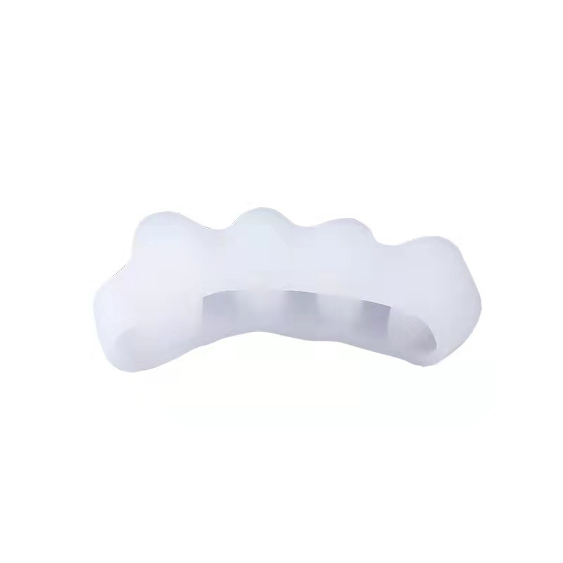 Toe White Protective Cover Elastic Separator Men's and Women's Clip Foot-everting Five Toes Silicone Orthotic Toe Splitter