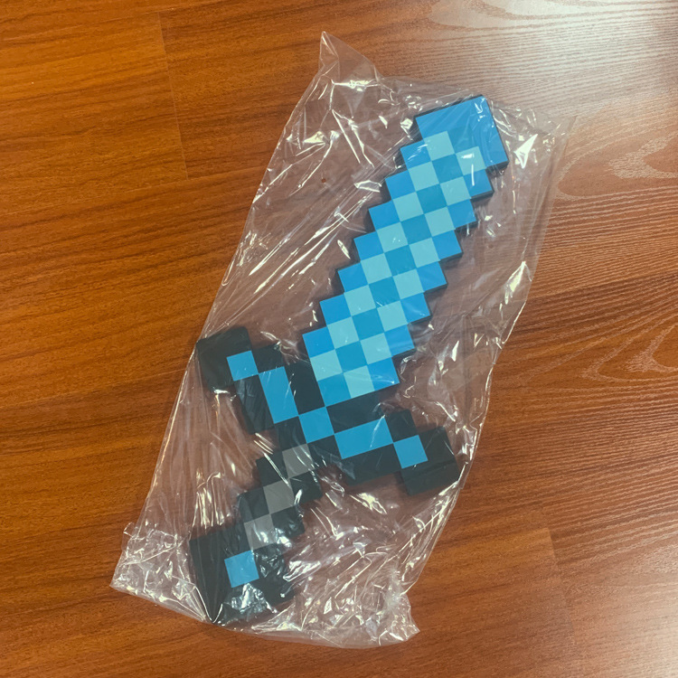 Pixel World Peripheral Toys: Swords, Weapons, Eva Foam Diamond Swords, Axes, Shovels, Machine Guns, Bows and Arrows