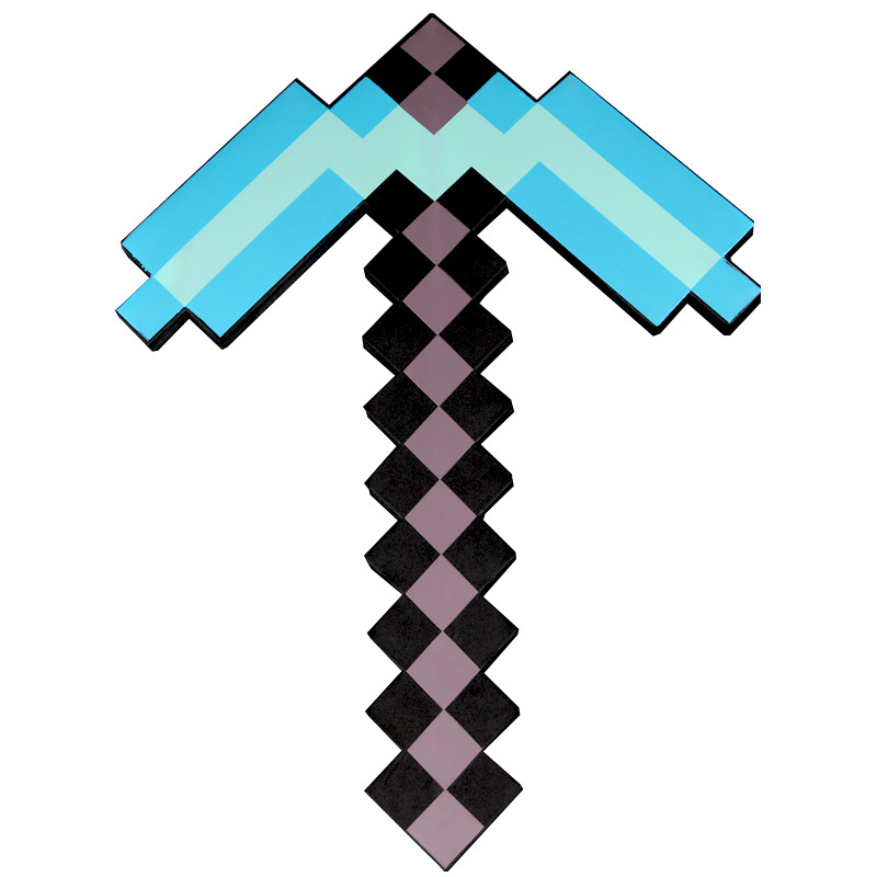 Pixel World Peripheral Toys: Swords, Weapons, Eva Foam Diamond Swords, Axes, Shovels, Machine Guns, Bows and Arrows