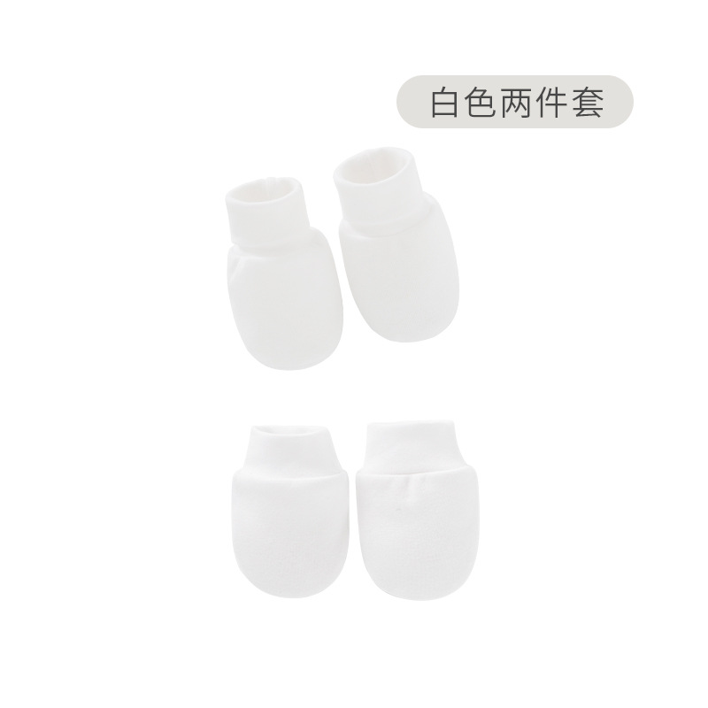 Foreign trade Europe and the United States baby anti-scratch gloves foot cover newborn gloves foot cover combination 821060