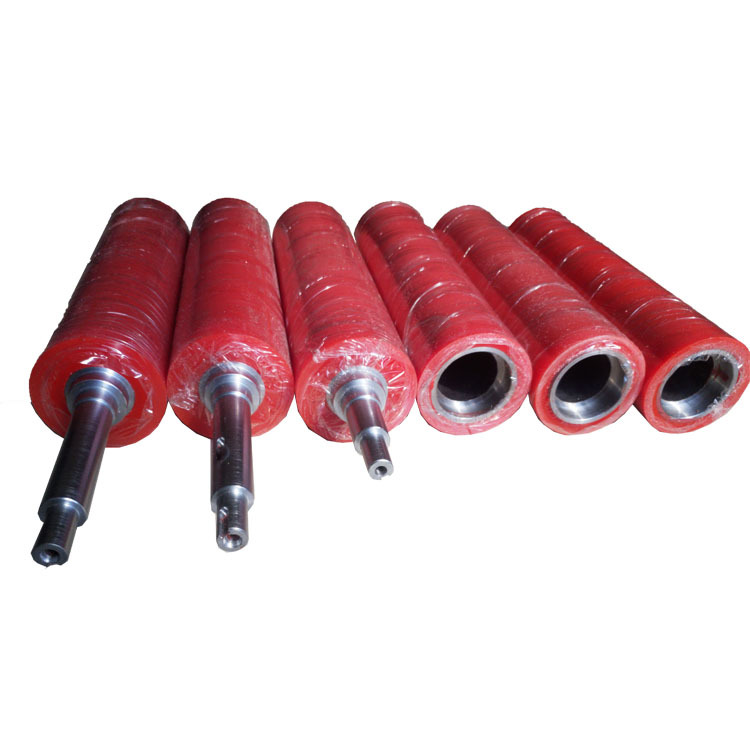 Резиновый ролик покрытый износостойким полиуретаном термостойкий силиконовый ролик конвейерной ленты