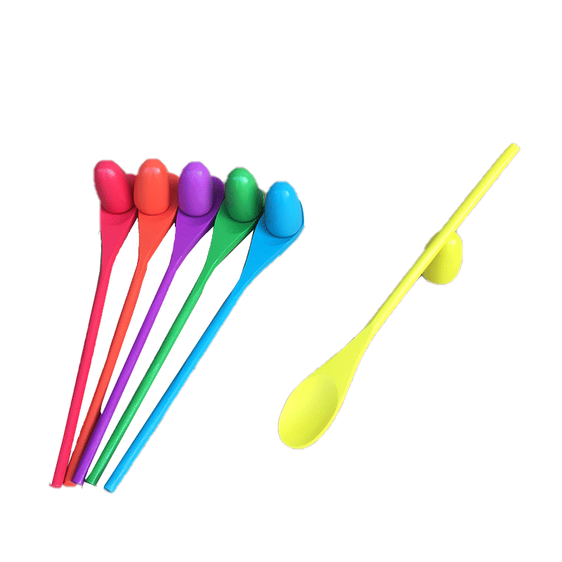 Cross-Border Children's Balance Wooden Spoon Support Ball Early Education Parent-Child Outdoor Interactive Sensory Training Game Support Egg Toy Customization