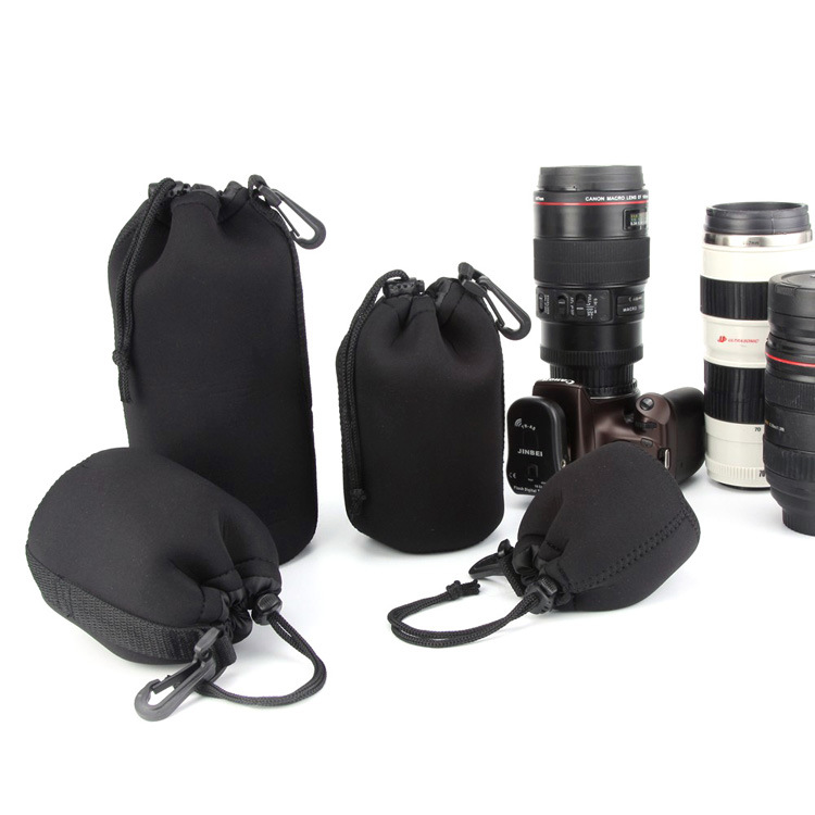 Camera lens bag lens protection bag camera lens storage bag S + M + L + XL set
