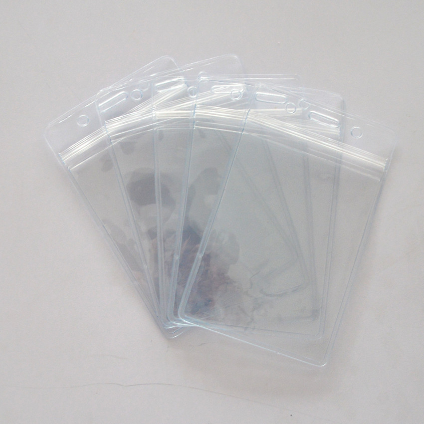 Factory direct high quality PVC badge cover waterproof certificate card cover transparent school card protective cover free sample