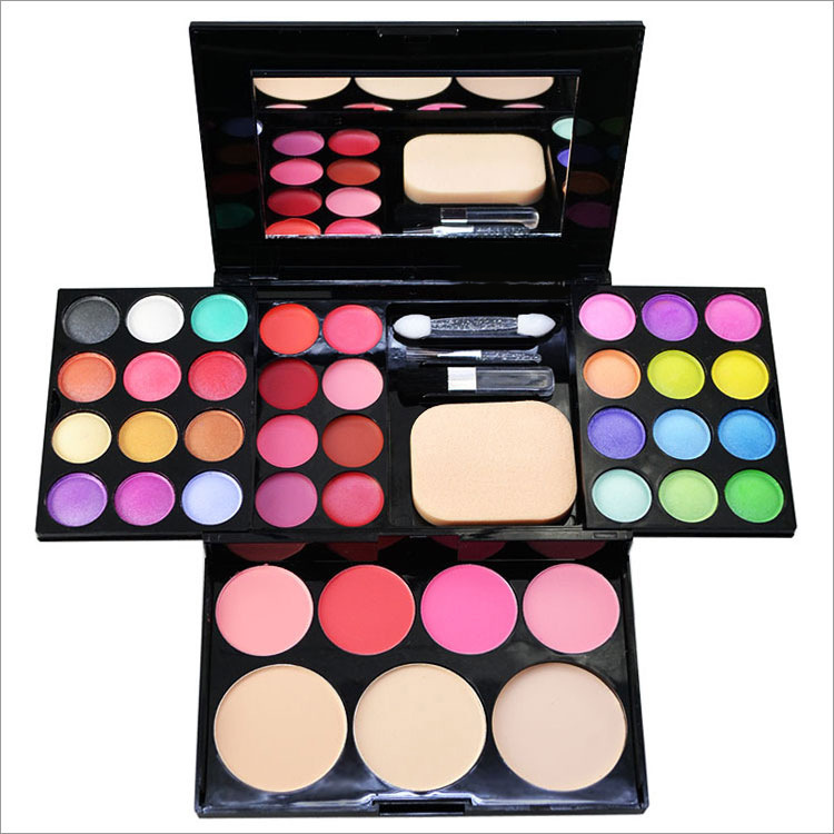 Cross-border ADS aidisi 6328 makeup eyeshadow plate 39 Color Eyeshadow plate lipstick powder cake lipstick makeup suit