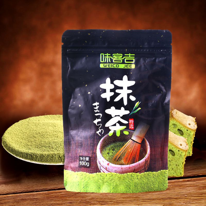 Weikeji Matcha Powder Japanese Matcha Edible Matcha Cake Biscuits Baking Ingredients Bag 100g