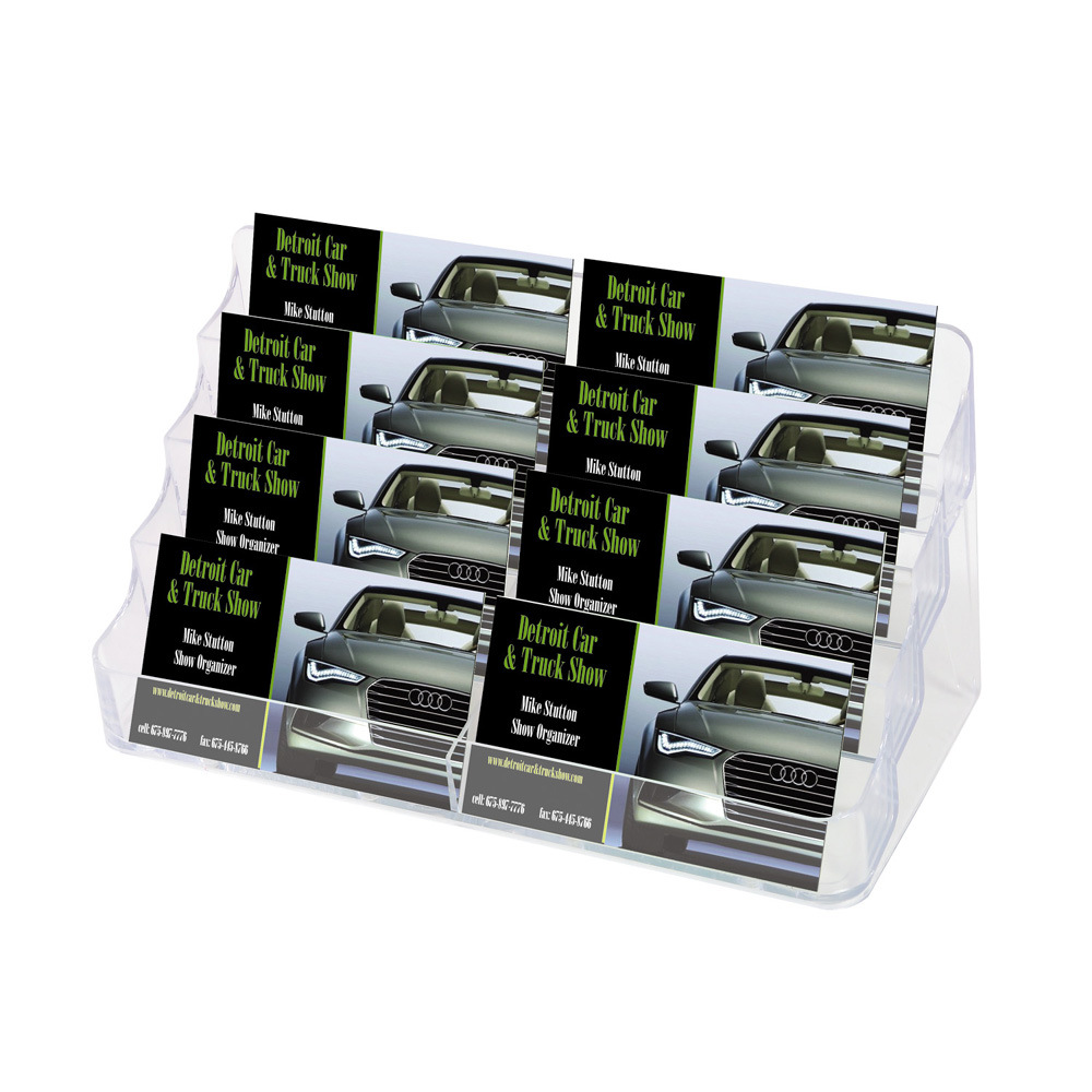 Dido Manufacturer Wholesale Four-Layer Multi-Layer Business Card Box Transparent Business Card Holder Business Office Exhibition Ready Stock