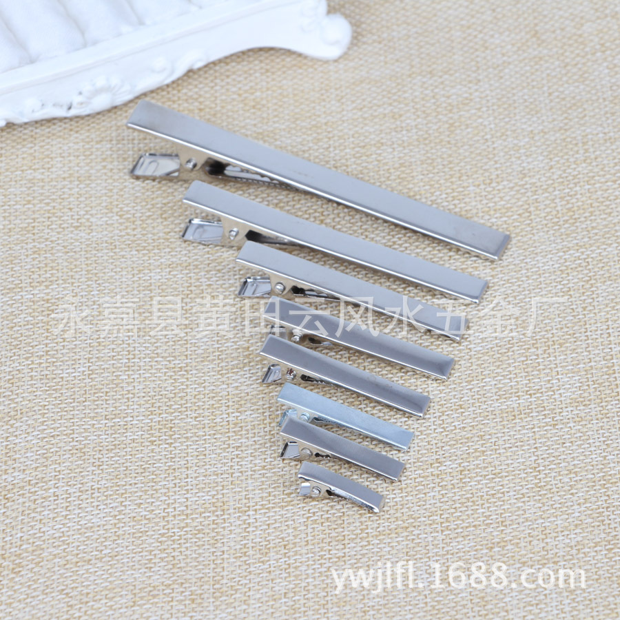 Manufacturers pointed nose clip rectangular clip duck bill clip for sale germination clip small yellow chicken accessories nickel color children's hair clip