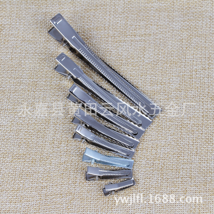 Manufacturers pointed nose clip rectangular clip duck bill clip for sale germination clip small yellow chicken accessories nickel color children's hair clip