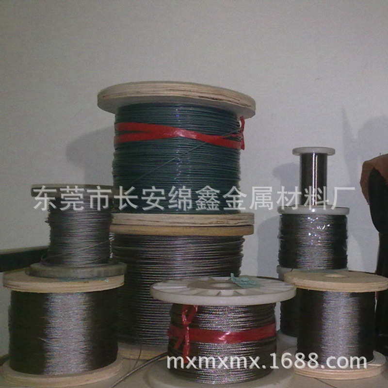 Spot supply 304 stainless steel wire rope 316 stainless steel wire rope galvanized wire rope parts processing