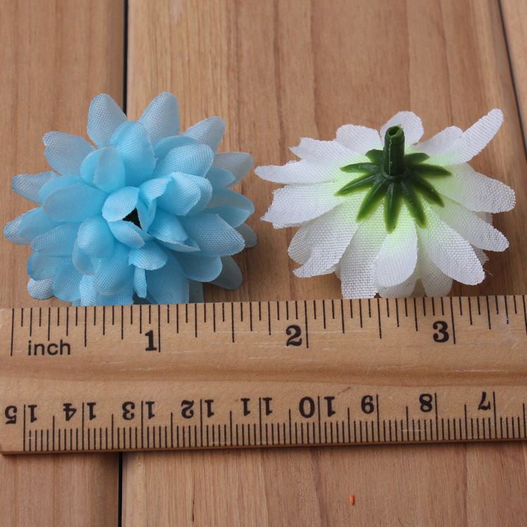 Factory Direct Sales Simulated Thousand-Layer Flower African Chrysanthemum Silk Flower Small Chrysanthemum Flower Hairpin Garland Headband Material