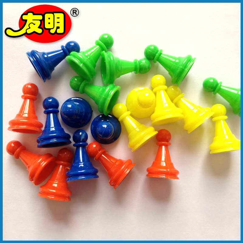 Factory entertainment teaching checkers game chess wholesale supply in stock Youming color hollow plastic checkers