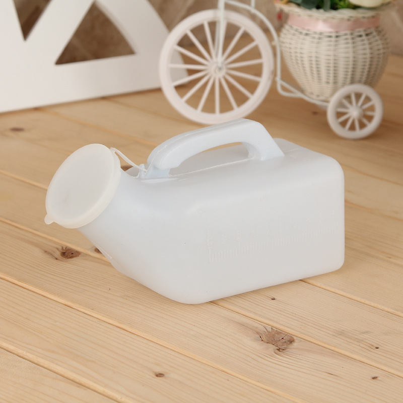 [Прямые поставки от производителя] Мужской медицинский ПЭ уретральный белый писсуар с крышкой 1000 мл