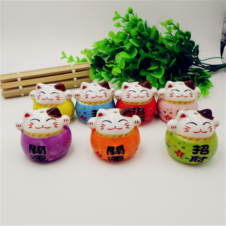 Ceramic Lucky Cat Pendant Color Lucky Cat Car Hanging Ceramic Lucky Cat Car Hanging Wholesale