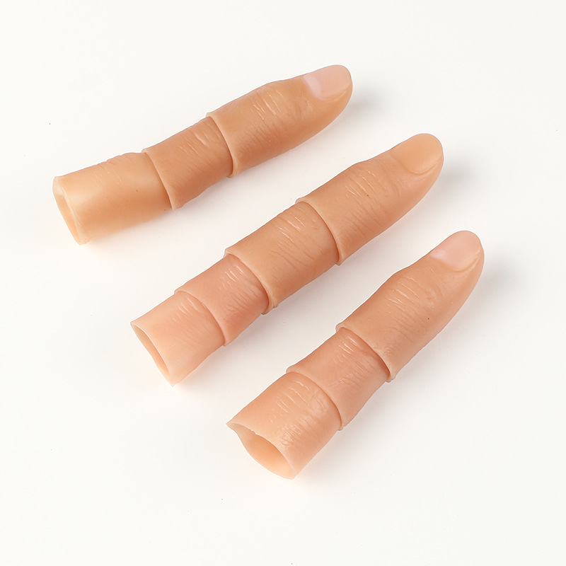 Factory boutique thumb sleeve simulation finger sleeve big small size fake finger magic toy in stock wholesale