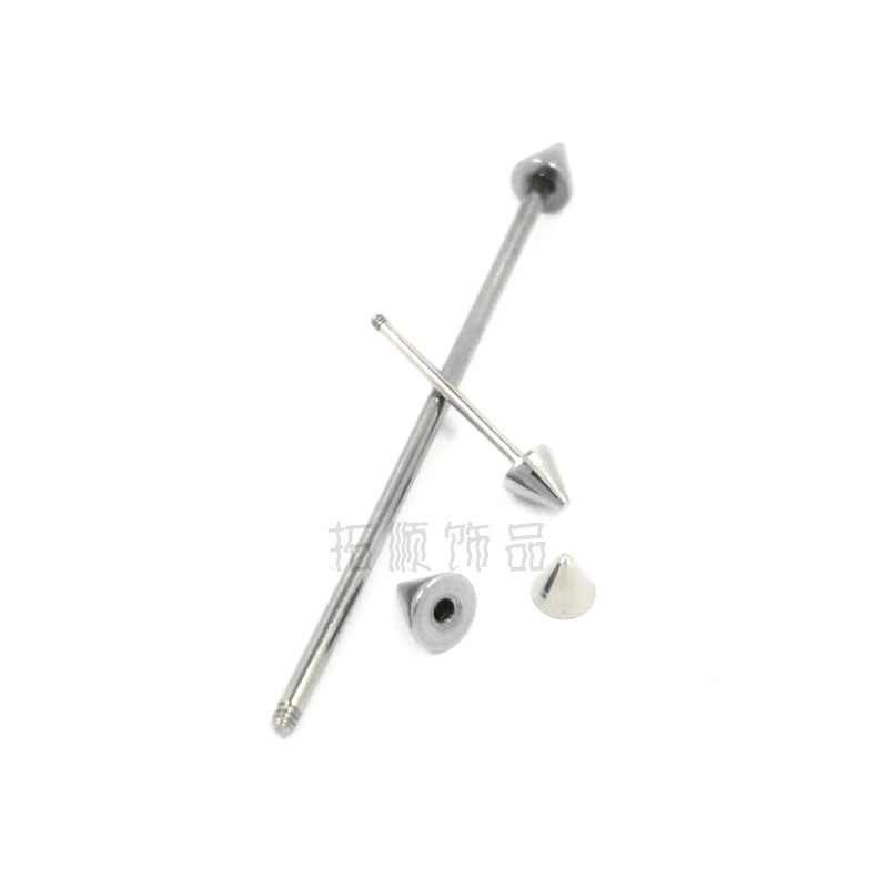 AliExpress stainless steel jewelry tongue nail human body piercing ear bone nail ear nail factory wholesale