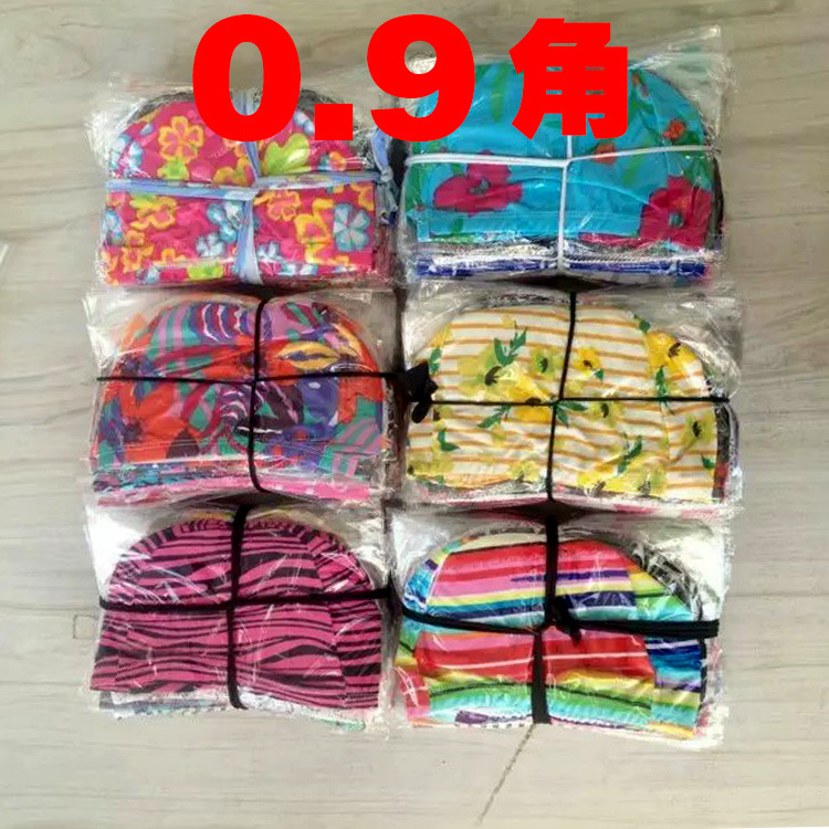 Factory direct wholesale adult swimming cap. The color. Solid Color Unisex Cloth Swimming Cap Swimming Cap