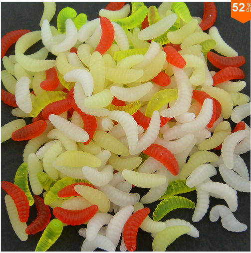 Maggot bread worm Luya bait fake bait plastic soft worm bionic bait fake AliExpress best selling 2cm/0.4g