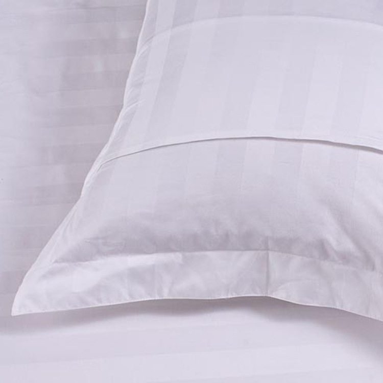 Hotel Bedding Pillowcase Wholesale Cotton 3cm Forging Pillowcase Cotton Pure White Pillow Cover