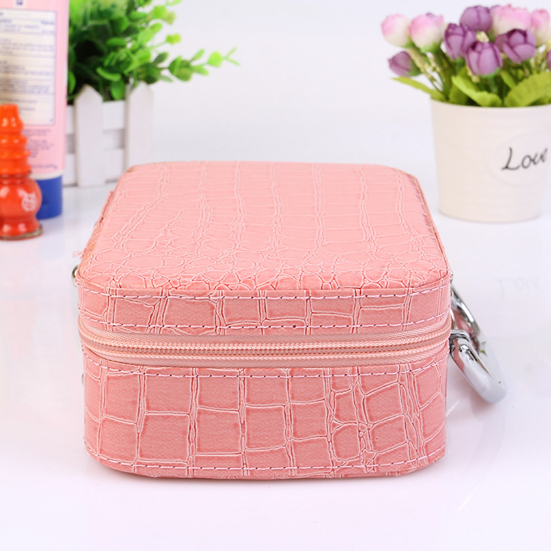 2024 New Summer Cosmetic Bag Korean Cute Cosmetic Case Cosmetics Bag Stone Pattern Bridesmaid Bag Factory Direct Supply