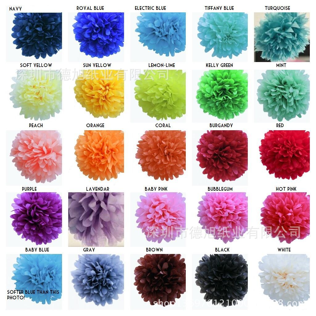 Holiday Wedding Decoration Supplies Christmas Party Paper Flower Ball Handmade Wedding Paper Flower Color Paper Flower Ball Factory