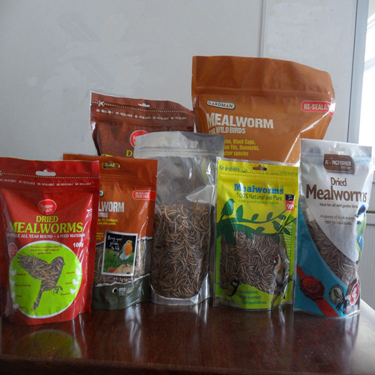 Yongzheng Manufacturer Freeze-Dried Mealworms Dried Yellow Mealworms Hamster Pregnancy Snacks Arowana Ornamental Fish Feed High Protein