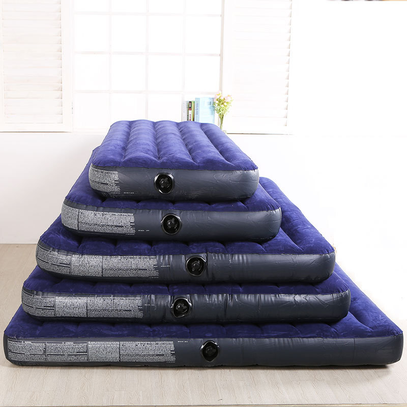 intex Thickened Inflatable Bed Mattress Household Double Flocking Air Bed Outdoor Single Portable Air Bed