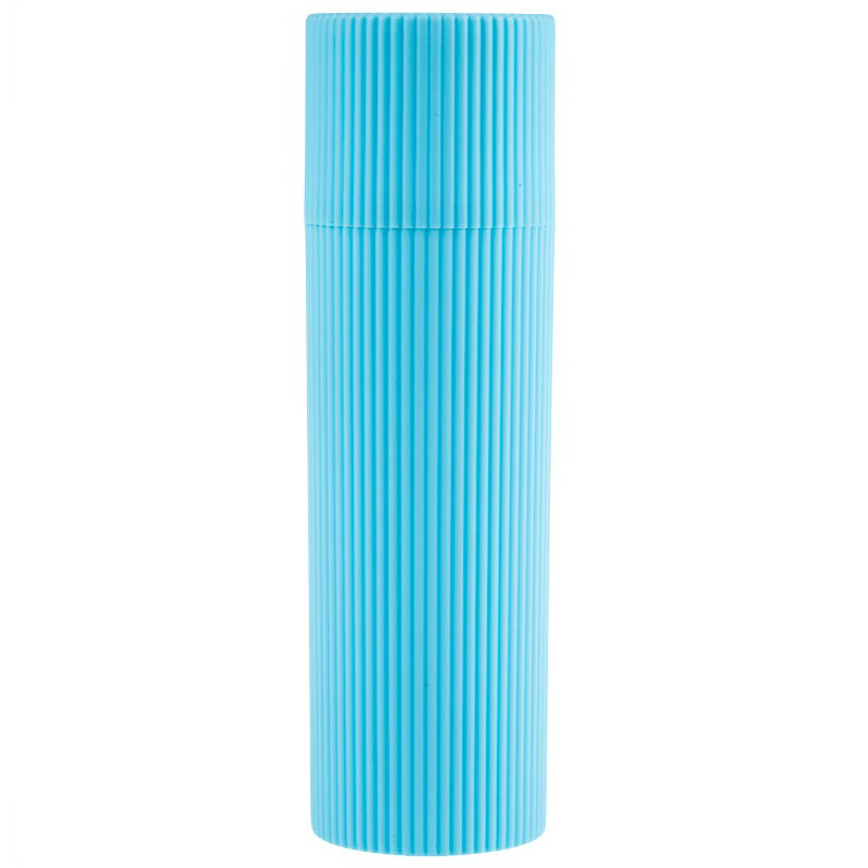 Fashion Travel Portable Toothbrush Toothpaste Box for Washing Round Stripe Cleaning Tool Box Multifunctional Brush Cup