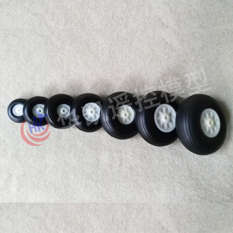 Recommend silicone rubber airplane model accessories tire Huakai multi-size airplane model rubber wheel