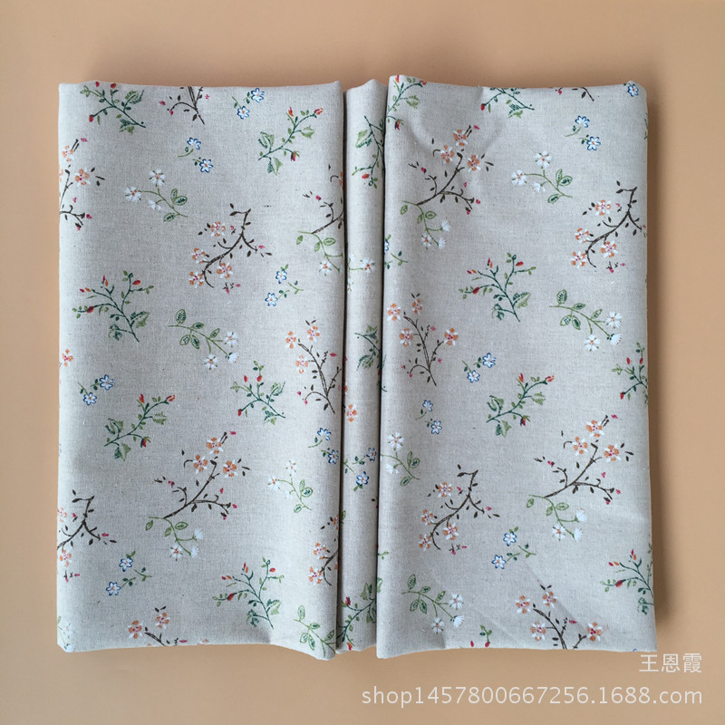 Прямые продажи от производителя, печатная льняная хлопковая ткань, подкладка для рукоделия, скатерть с гарденией