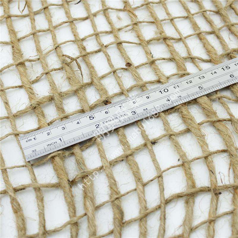 Export Standard Highway Maintenance Slope Protection Large Mesh Burlap Decorative Photo Background Plain Jute Gray Fabric