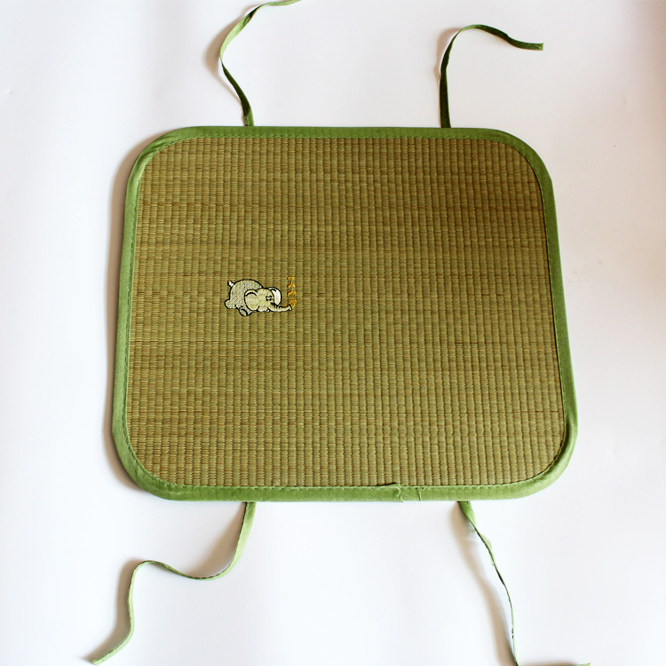 Summer cool grass mat pillow mat adult mat pillowcase student children pillow mat rush grass pillow headgear pillow cushion wholesale