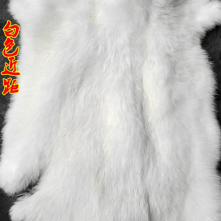 Wholesale whole white rabbit skin rabbit fur shoe skin DIY winter warm fur raw materials accessories