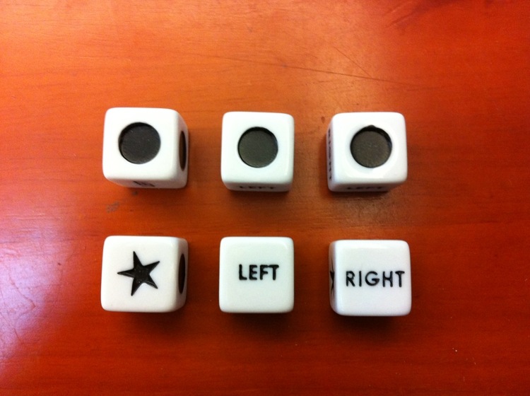 16mm five-pointed star circle left right LRC dice meet European and American export standards to ensure environmental protection