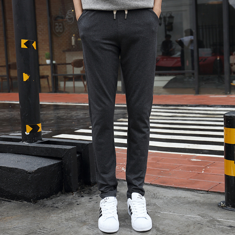 Tao Factory Sweatpants Men's Knitted Manufacturer Processing with Pictures Men's Casual Pants Pure Cotton Sweatpants Loose Sports Pants