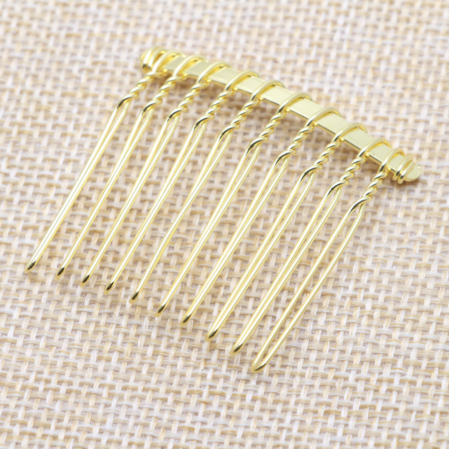 10203040 Teeth Guangdong Gold Silver Black Wire Hairband Comb Hair Accessories Crown Bridal Headwear Hair Comb
