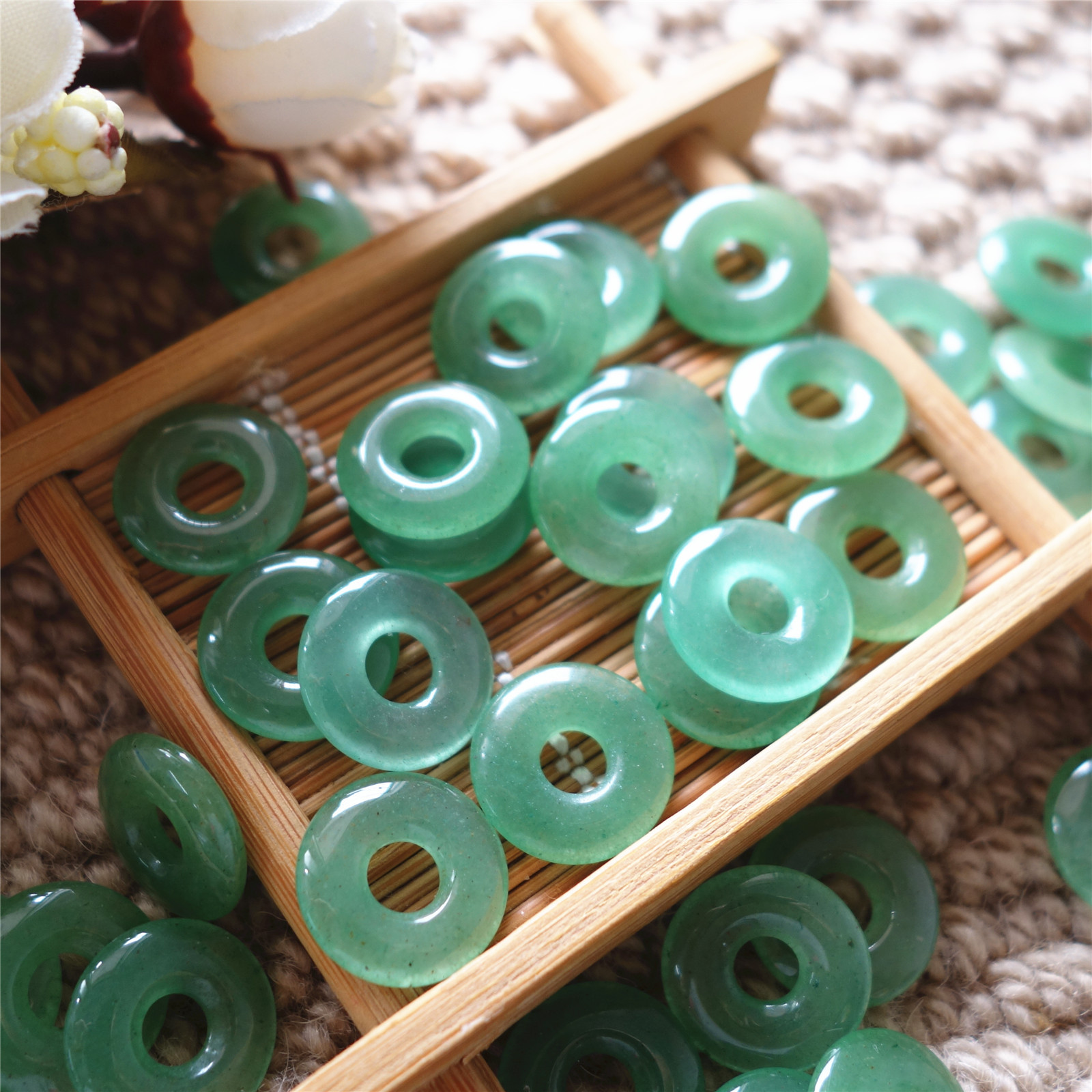 15мм натуральный зеленый авантюрин браслет с застежкой, серьги, кулон, свободные бусины, аксессуары для ювелирных изделий DIY