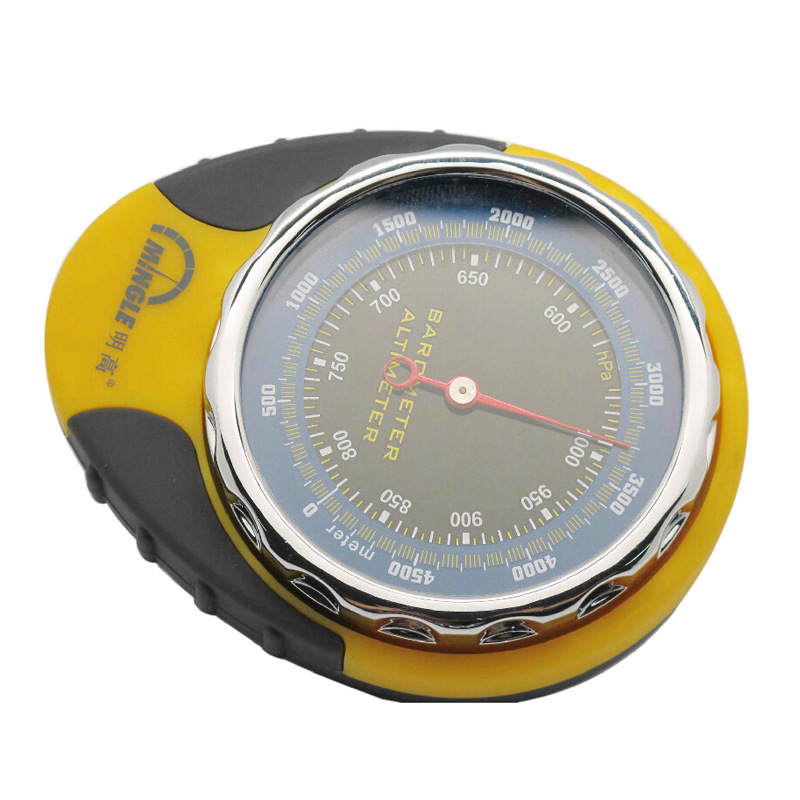 Concave-convex outdoor compass four-in-one altitude meter altimeter barometer Minggao thermometer cross-border BKT381
