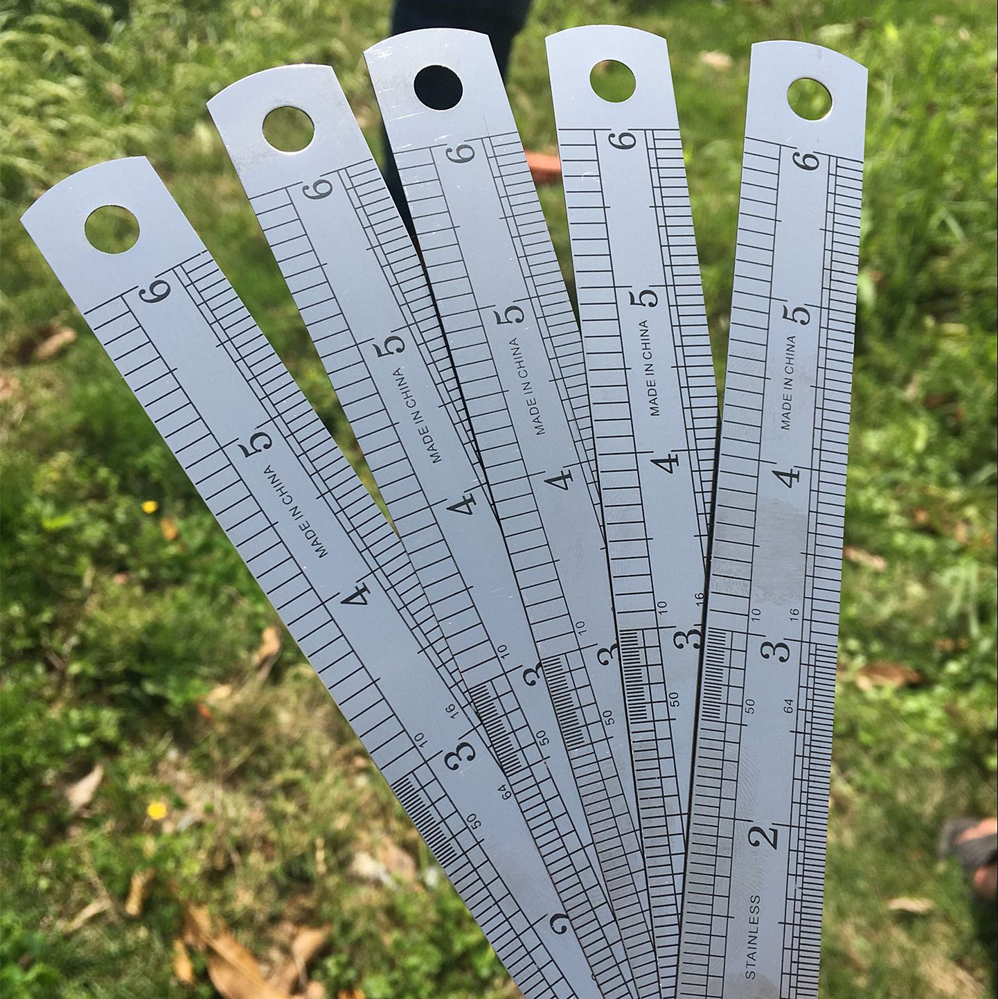 15cm steel ruler 15cm inch stainless steel ruler 150mm steel ruler ruler wholesale factory direct sales
